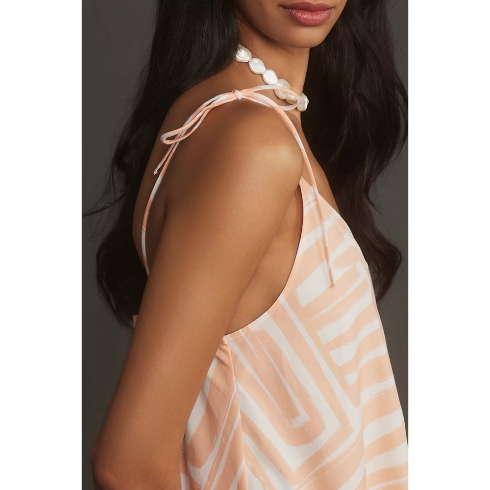 Anthropologie Maeve Sleeveless Flounce Swing Mini Dress Sz S - Picture 4 of 10